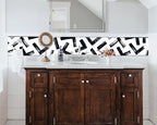 FLFK Black and White Design Wallpaper Border - Image 5