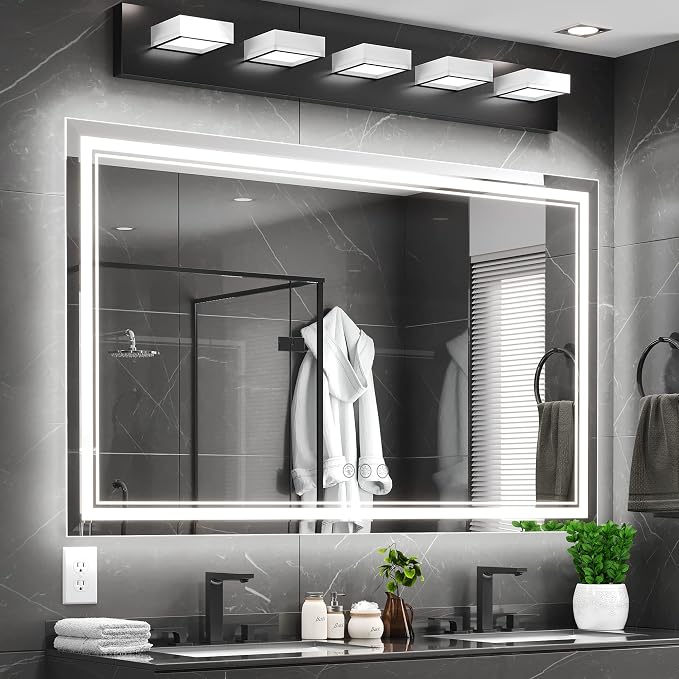 Ratsamee 60x36 Inch Led Mirror for Bathroom by RATSAMEE