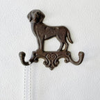 Rustic Dog-Shaped Decorative Wall Hook Rack Hangers - Image 4