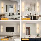 Morauroral 30″ Walnut Battery Operated Wall Sconces - Image 7