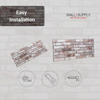 Wall!Supply 3D Wall Panels – Faux Brick, Bedroom & Office – Easy DIY - Image 7