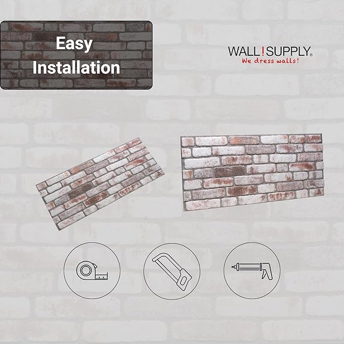 Wall!Supply 3D Wall Panels – Faux Brick, Bedroom & Office – Easy DIY - Image 7