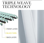 NICETOWN Greyish White Window Curtain Panels - Image 3