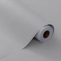 FUKU MON 24"x394" Grey Wallpaper Matte Solid Gray Contact Paper Self-Adhesive by MeetyourallDIYneeds