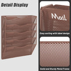 EASEPRES 5 Pocket Mesh Hanging Wall File Organizer, Wall Mounted Mail Paper - Image 4