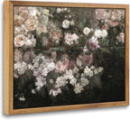 InSimSea Framed Canvas Wall Art, Vintage Country Garden in May Flower Wall Art by InSimSeaArt