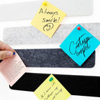 8 Packs Felt Pin Board Bar Strips Bulletin Board - Image 2