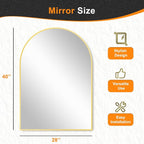 Delma Arched Bathroom Mirror, Living Room and Entryway - Image 5