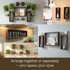 LaLaGreen Wooden Floating Shelves Wall Mounted Plant Shelf, Planter Boxes - Image 5
