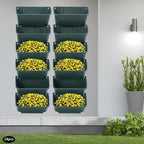 Vertical Wall Planter with 24 Pots, Hanging Garden Plant Flowerpot Holder - Image 4