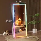 Hasipu 71"x31" LED RGB Bluetooth Full Length Mirror - Image 3