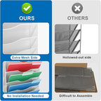 EASEPRES 10 Pocket Mesh Hanging Wall File Organizer, Wall Mounted Mail Paper - Image 5