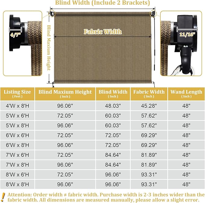 Shade&Beyond Outdoor Roller Shades - Image 9