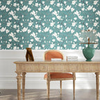 Laatse Blue and White Wallpaper Peel and Stick Vintage Floral Contact Paper - Image 7