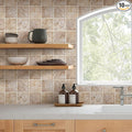 COMSTICKC Peel and Stick Faux Stone Wall Sticker Wall Panels, Not Real Stone by COMSTICKCDECOR