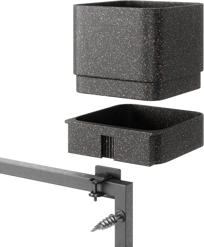 Umbra Cubiko Wall Planter with 4 Lightweight and Durable Pots - Image 11