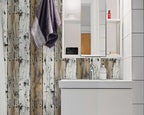 FLFK Rustic Wood Wallpaper Peel and Stick Wood Grain Shiplap Design Wall Paper - Image 5