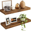 Fixwal Floating Shelves for Wall, 15.7" Wood Wall Mounted Shelves for Living by Fixwal