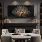Large Framed Tree of Life Wall Art - Image 3