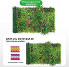 Artificial Grass Wall Roll 40"x120", 3D Green Grass Wall - Image 2