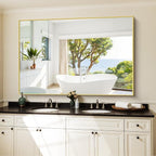KOCUUY Large Gold Bathroom Mirror, 55x36 inch Rectangular Mirror - Image 3