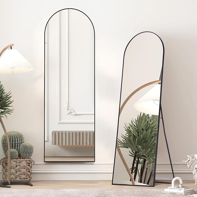 Simple Deluxe Arched Full Length Mirror, - Image 4