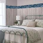 Blue Abstract Wallpaper Border 196x4 Inch Peel and Stick Wall Border Modern - Image 7