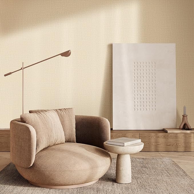 WADILE Grasscloth Peel and Stick Wallpaper 15.7in x 787.4in, Textured Contact - Image 3