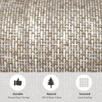 Ansehan Wallcovering W707 Terraces Collection 36" W x 8 Yard L, Natural Paper - Image 5
