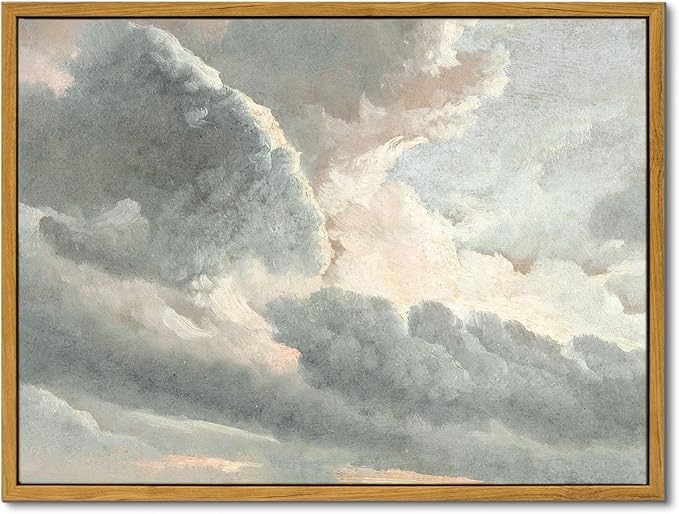 InSimSea Framed Canvas Wall Art Vintage Decor, Room Decor Classical Oil by InSimSeaArt