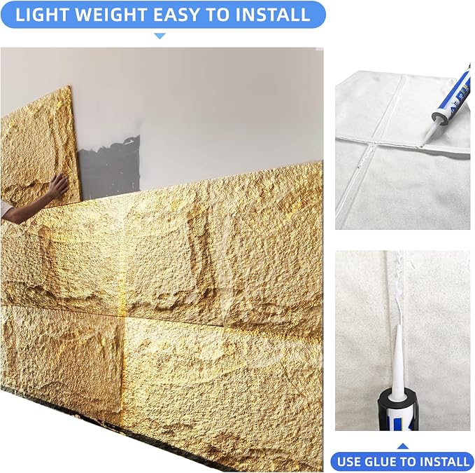 Stone 3D Wall Panels, 23.6"*47.2" Wall Paneling - Image 4
