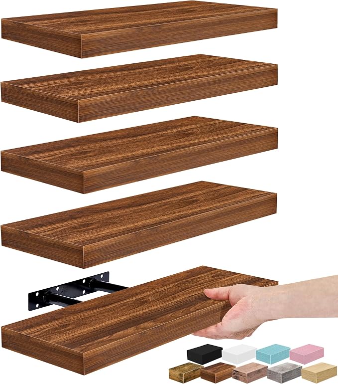 Sorbus Floating Shelves for Wall – 16 Inch Floating Shelf for Kitchen, Living by Sorbus