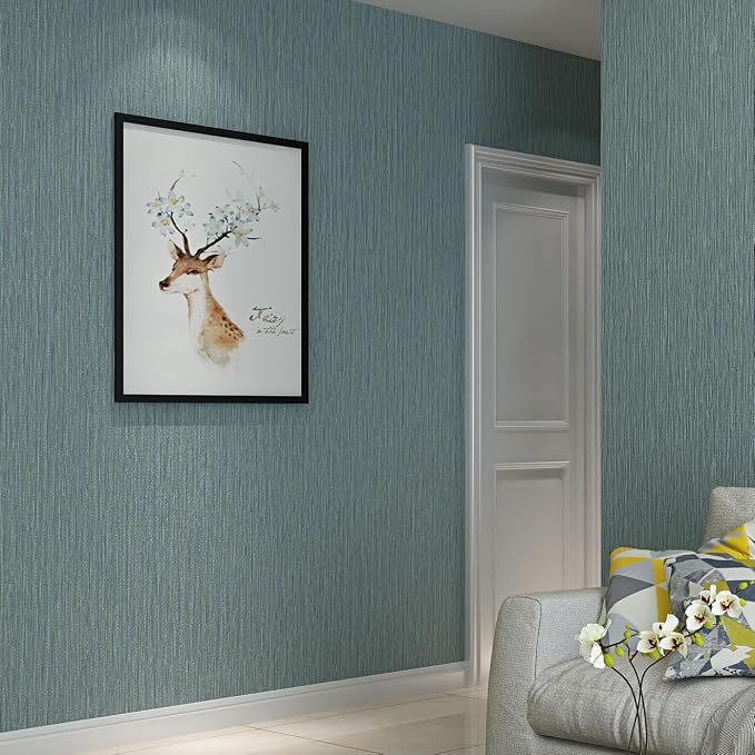 Haimin Grasscloth Wallpaper Peel and Stick 20.9in X 393in Fabric Contact Paper - Image 8