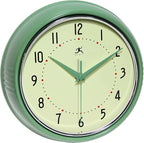 Infinity Instruments LTD. Retro 9 inch Silent Sweep Non-Ticking Mid Century by InfinityInstruments