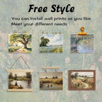 SEHSUVC Vintage Country Classic Oil Wall Art Set of 9, Flowers Tree Farmhouse - Image 5