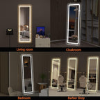 Hasipu Full Length Mirror with Lights, Full Body Dressing Standing, Hanging - Image 6