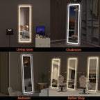 Hasipu Full Length Mirror with Lights, Full Body Dressing Standing, Hanging - Image 6