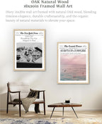iHery Everything You Can Imagine Is Real Framed Trendy NewsPaper Wall Art - Image 4