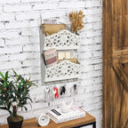 Key and Mail Holder for Wall, 2-Slot Mail Organizer Wall Mount - Image 2