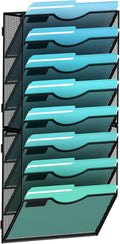 Gawerk 8-Tier Wall File Organizer Hanging Wall File Holder Wall Mount Paper by Gawerk