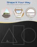 53" W x 64" L 100% Blackout Curtains, Total Darkness No-Drill Black Out Window - Image 3
