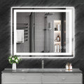 Koonmi 40"x30" LED Mirror for Bathroom, 90CRI Anti-Fog Vanity Mirror by KOONMI