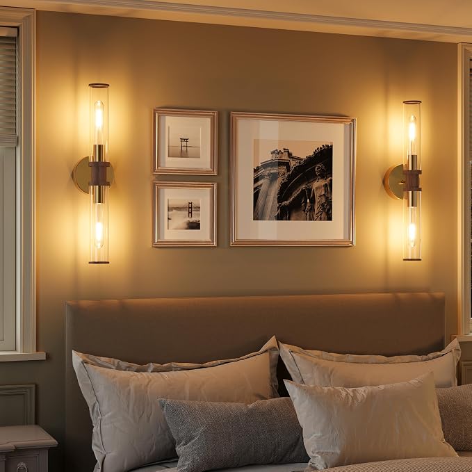 Battery Operated Wall Sconce Set of 2, Modern Cordless Wall Lights - Image 9