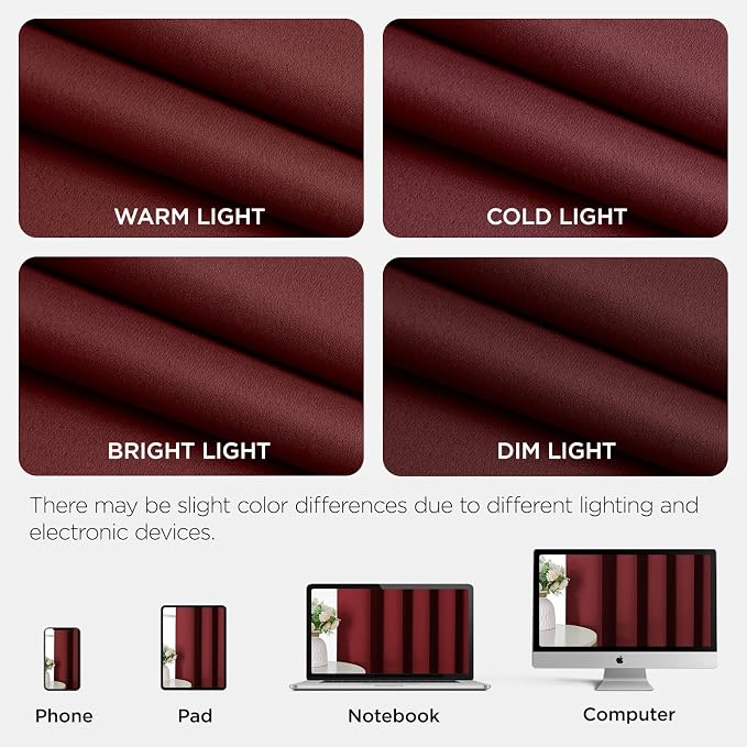 Joydeco Blackout Patio Sliding Door Curtains 72 Inches Long, Grommet Privacy - Image 8