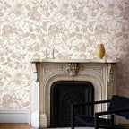 JiffDiff Vintage Peel and Stick Wall Stick，Champagne Wallpaper Rose Removable - Image 3