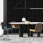 Black Grasscloth Peel and Stick Wallpaper Vintage Texture Removable Waterproof - Image 4