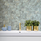 AULIGET 4-Piece Faux Stone Peel and Stick Backsplash Wall Tiles, Laundry Room - Image 6
