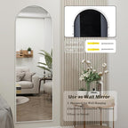 Arched Full Length Door Mirror 14x48, Metal Frame - Image 8