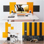 12 Pack Acoustic Panels with Self-Adhesive, Sound Panels High Density, - Image 4