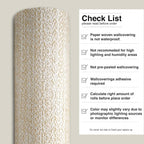 Ansehan Wallcovering W1321 Oxford Collection 36" W x 8 Yard L, Natural Paper - Image 8